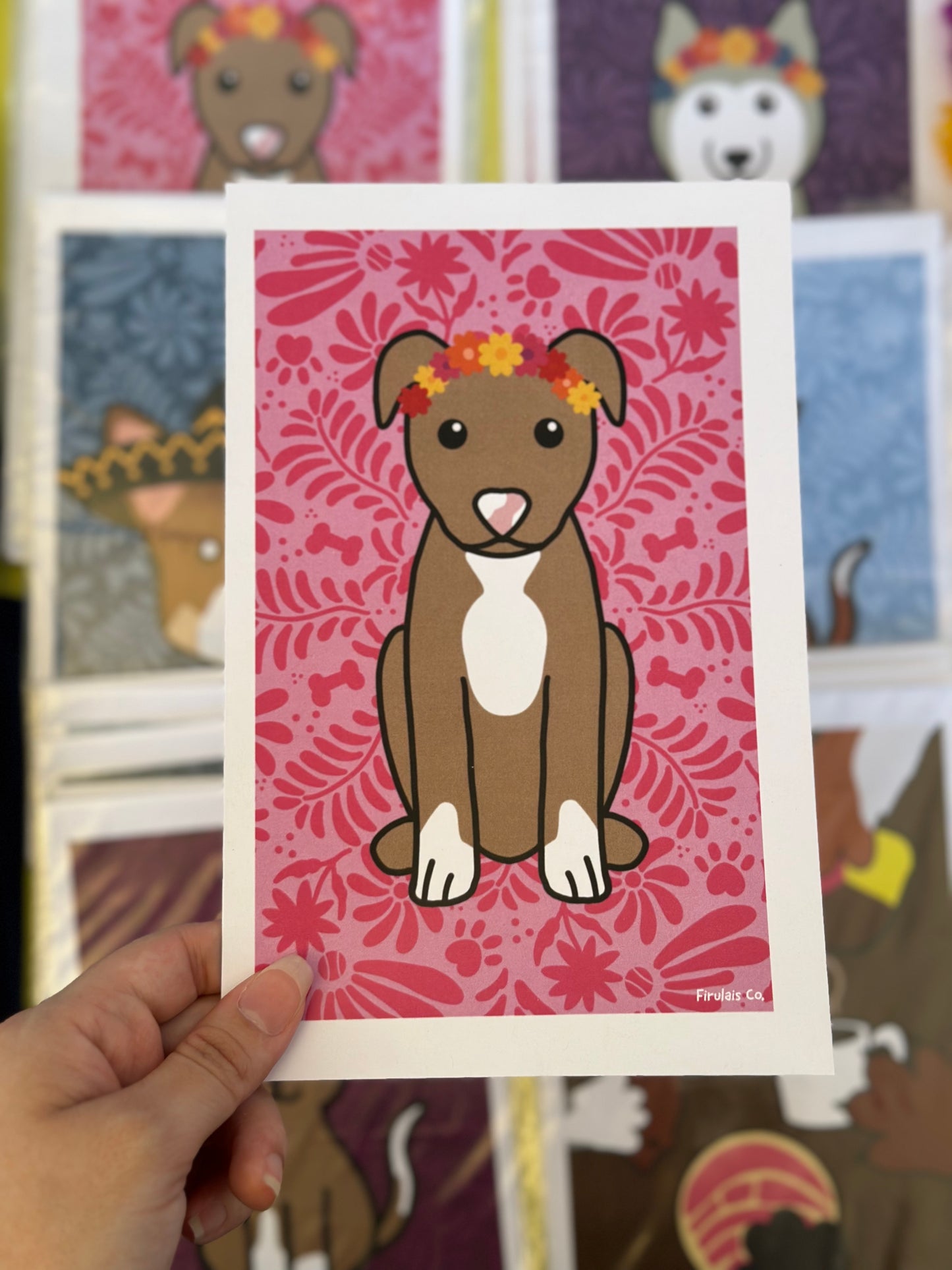 Pitbull art print