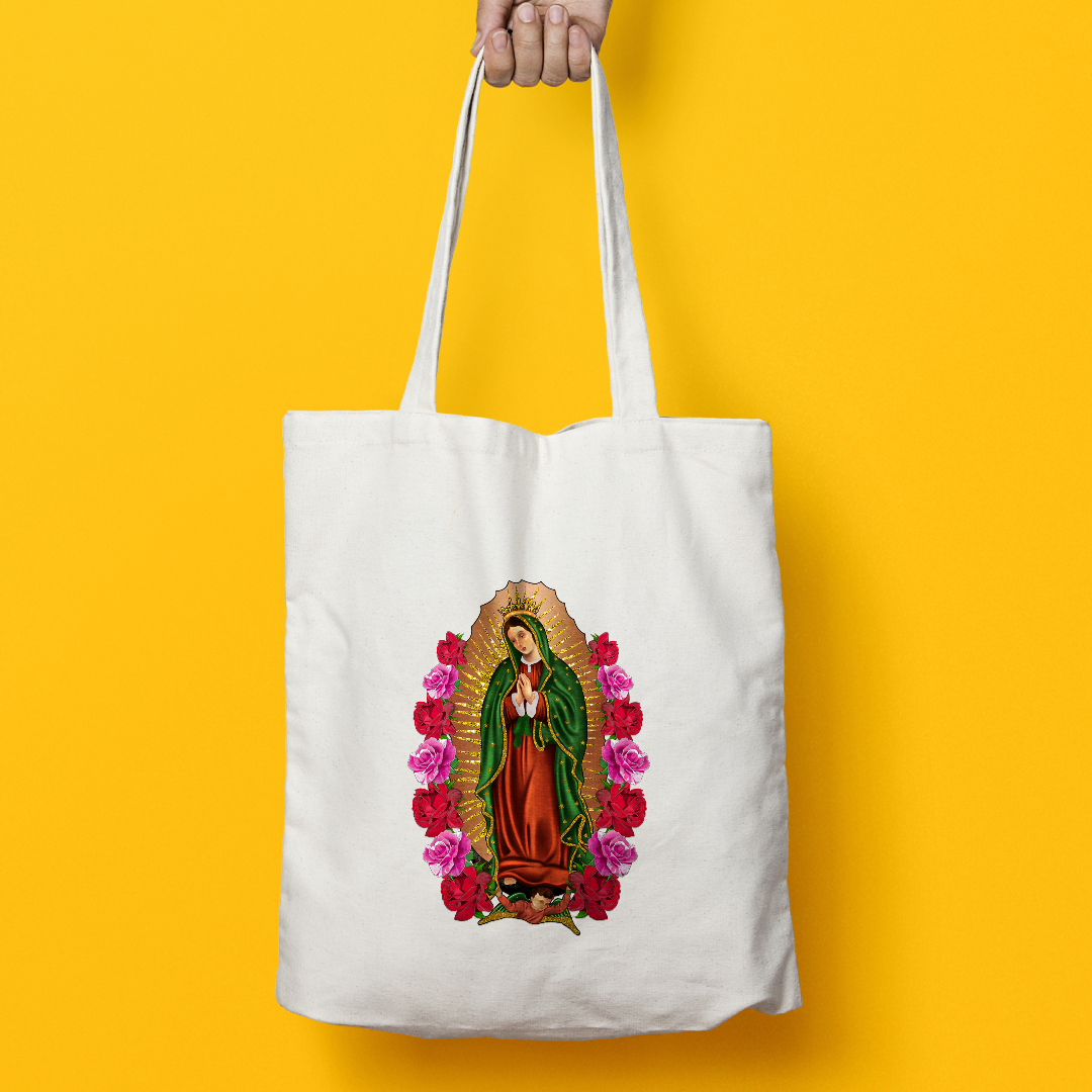 La Virgen tote bag