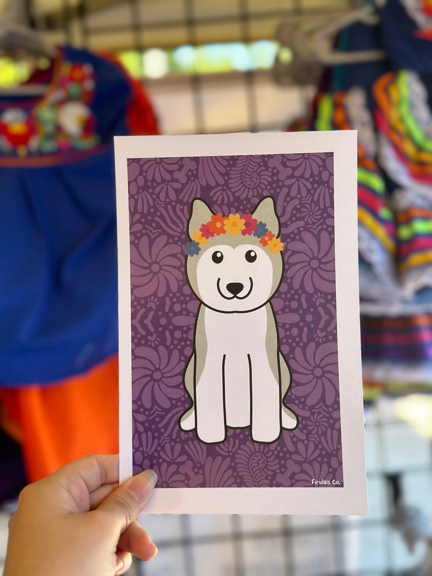 Husky art print