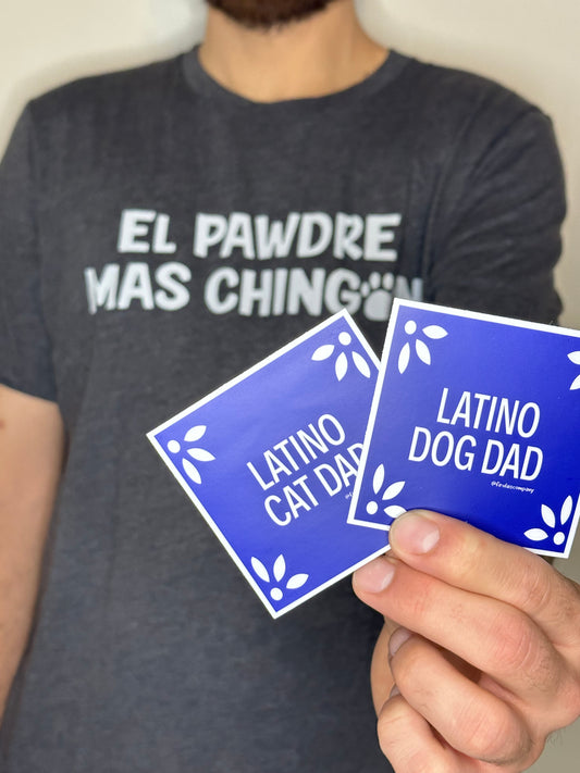 Latino Cat Dad Sticker
