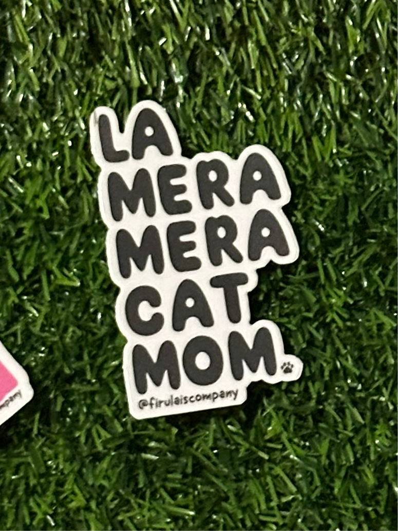 La Mera Mera Cat Mom Sticker