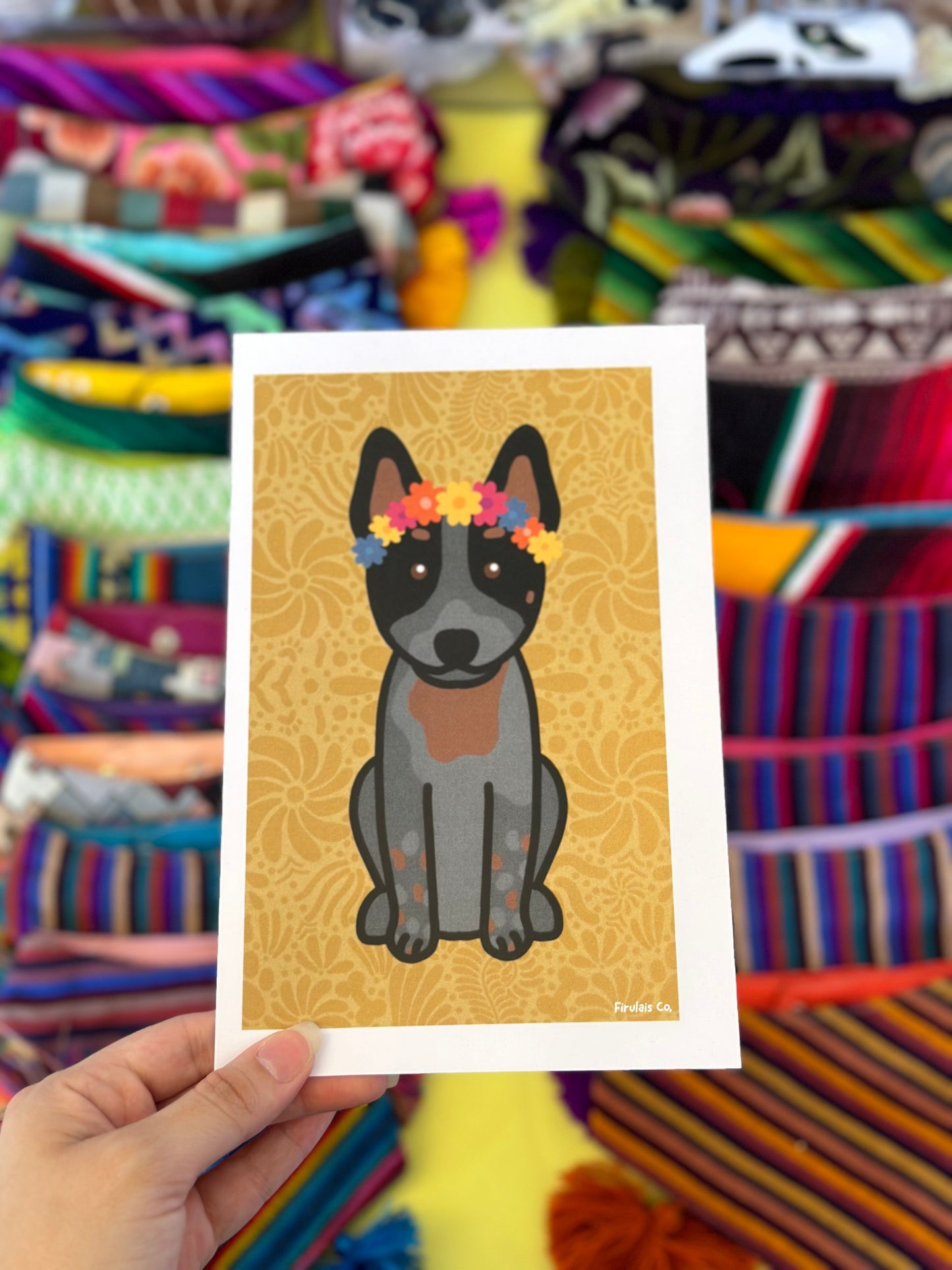 Blue heeler art print