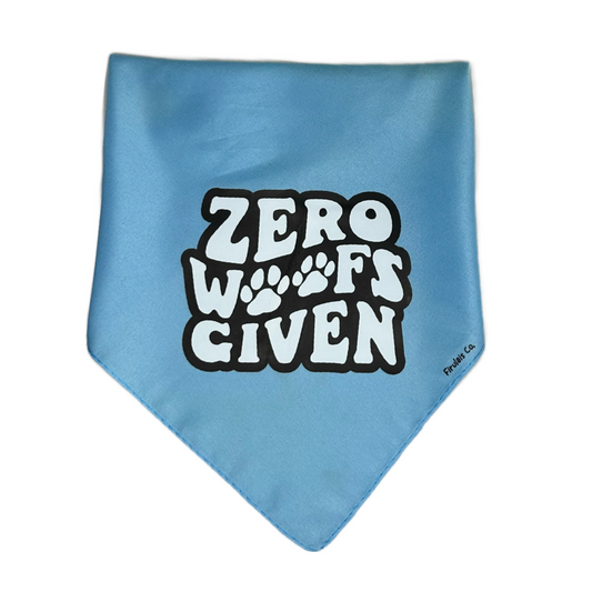 Zero woofs given Bandana